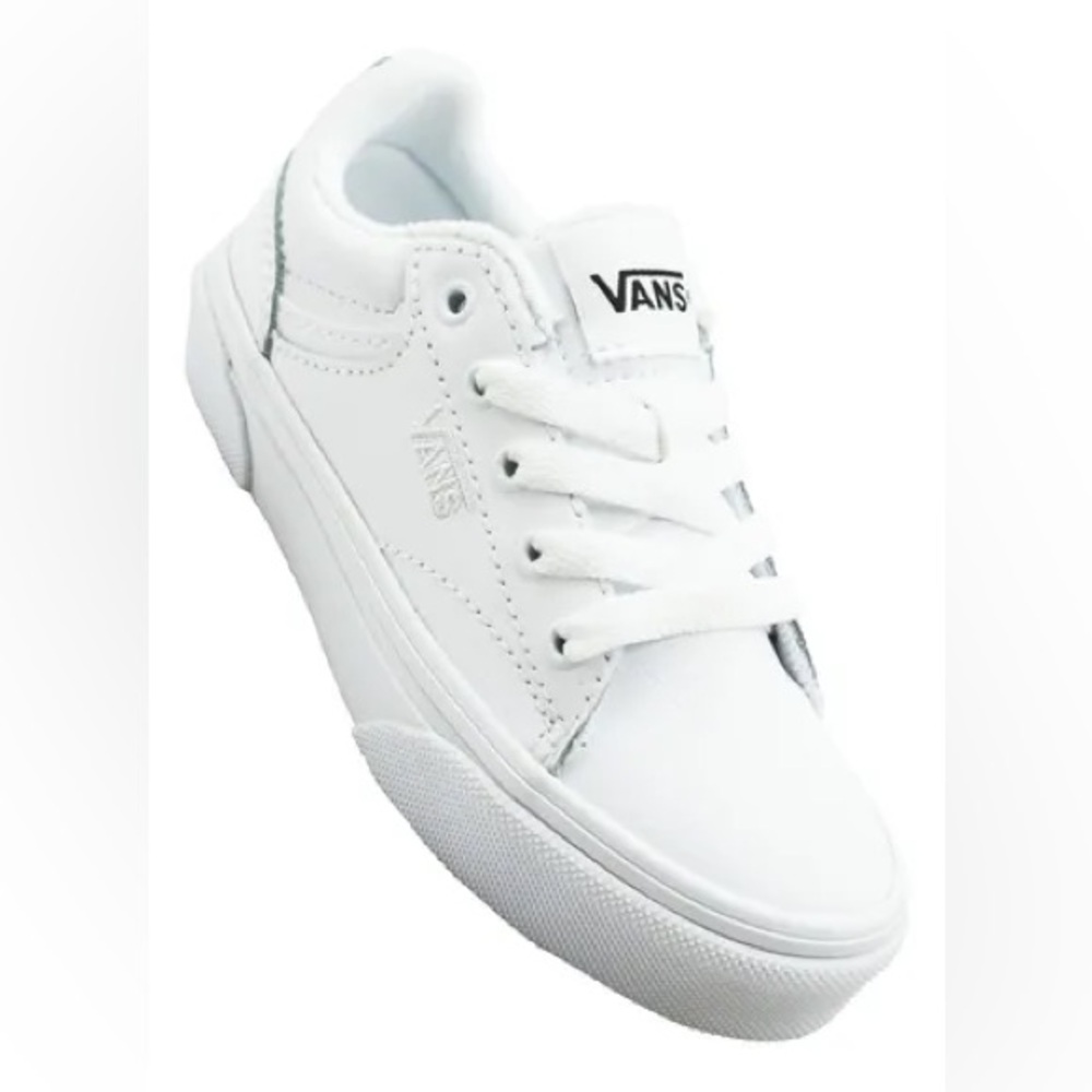 VANS Seldan Tumble Low Shoe Leather White Casual Sneakers Kids VN0A4U2505R